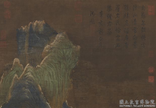唐人畫雪景　軸